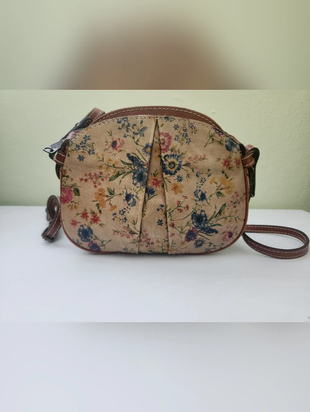 Patrisha Nash Prairie Rose Crossbody Leather Purse - Picture 1 of 10